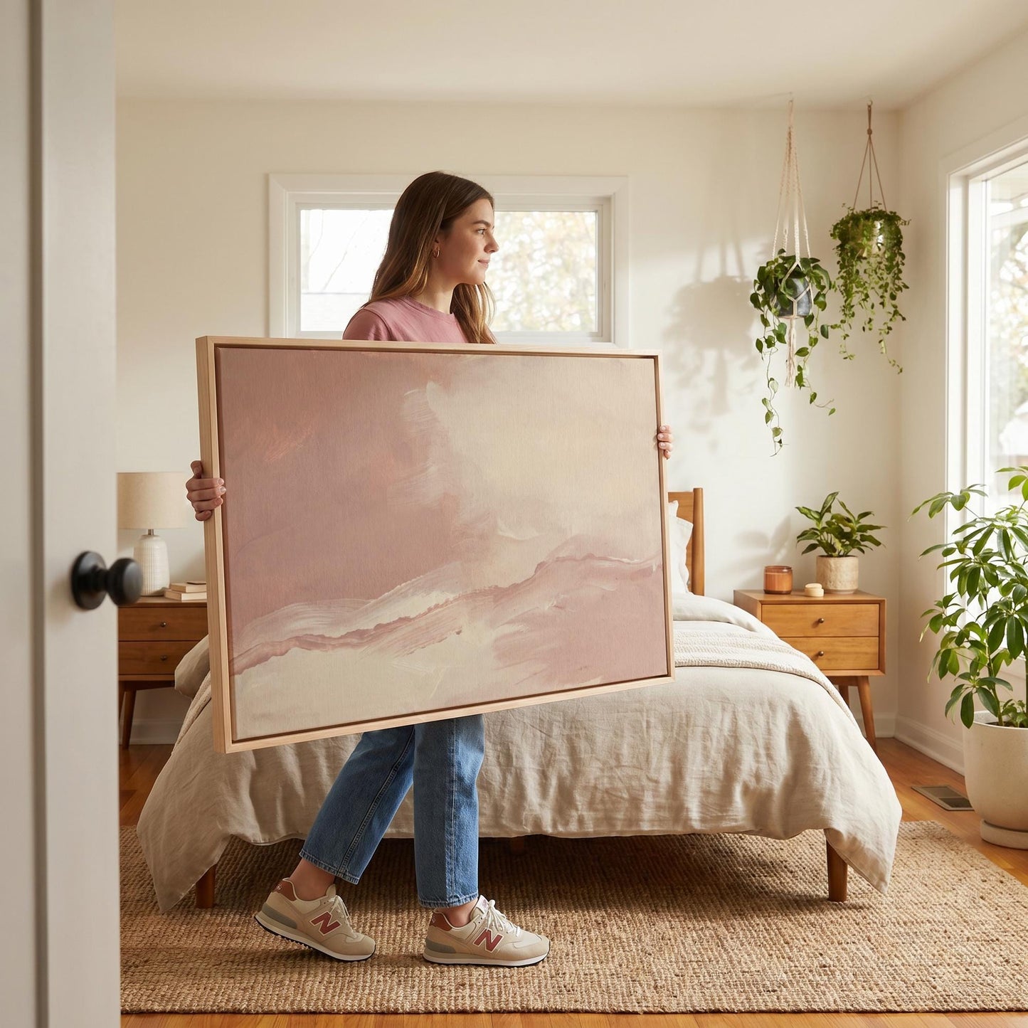 Abstract Brushstroke Canvas Wall Art