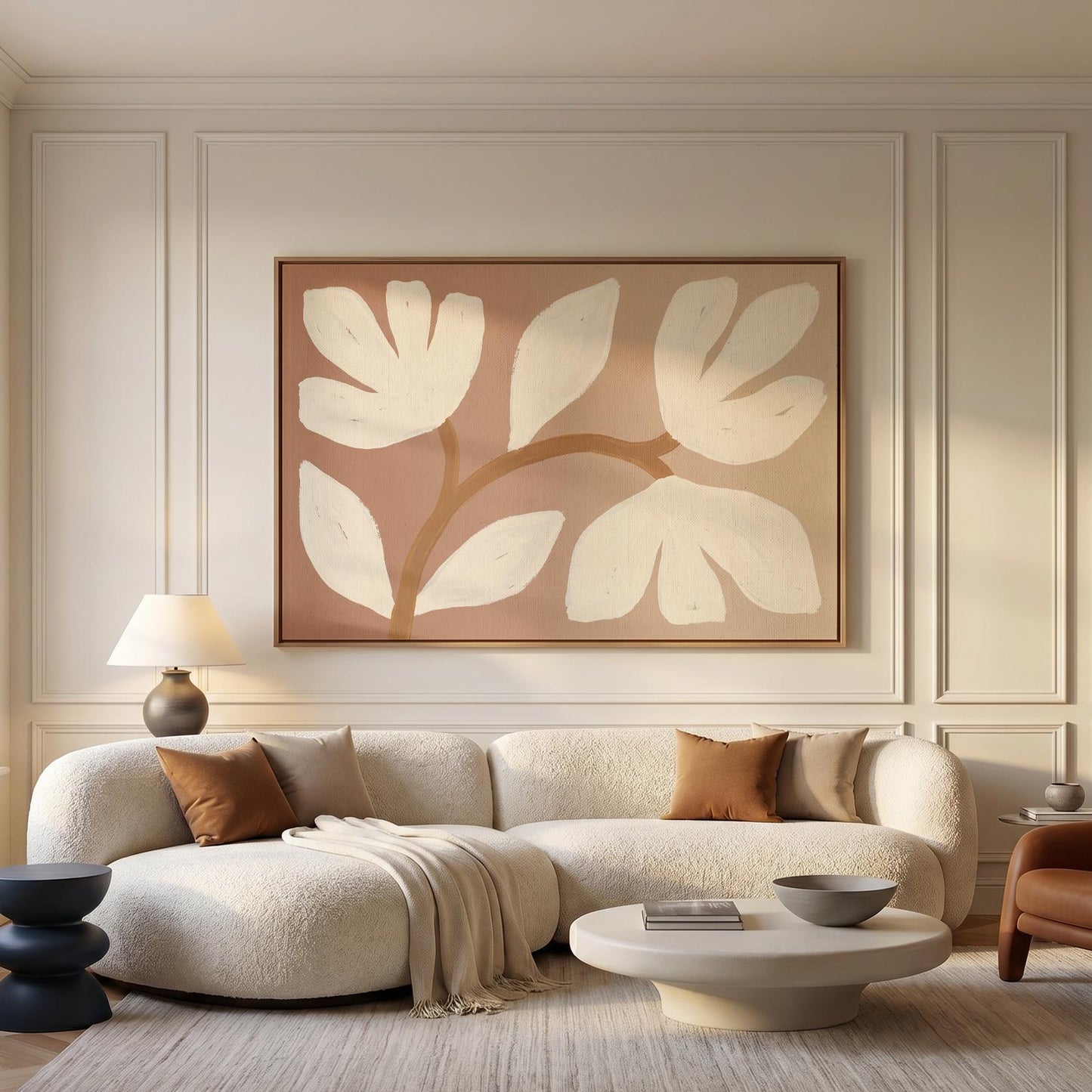 Abstract Floral Canvas Wall Art