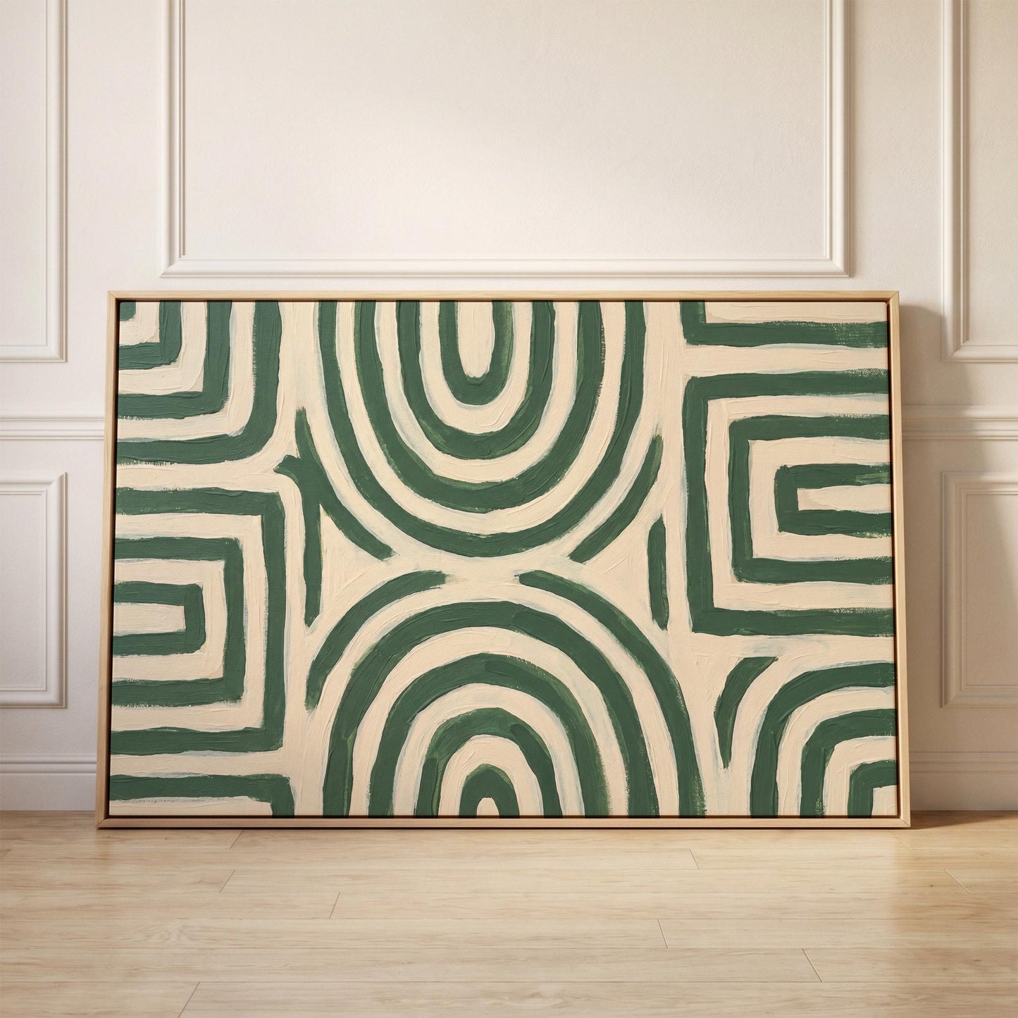 Abstract Line Pattern Canvas Wall Art