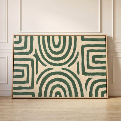 Abstract Line Pattern Canvas Wall Art