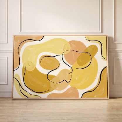 Abstract Organic Shapes Canvas Wall Art