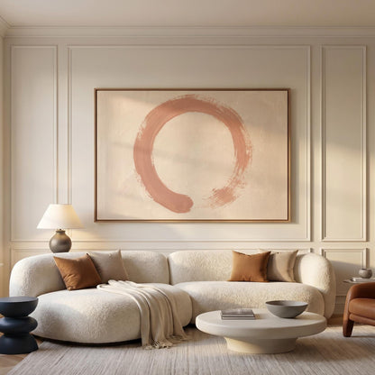 Enso Circle Canvas Wall Art