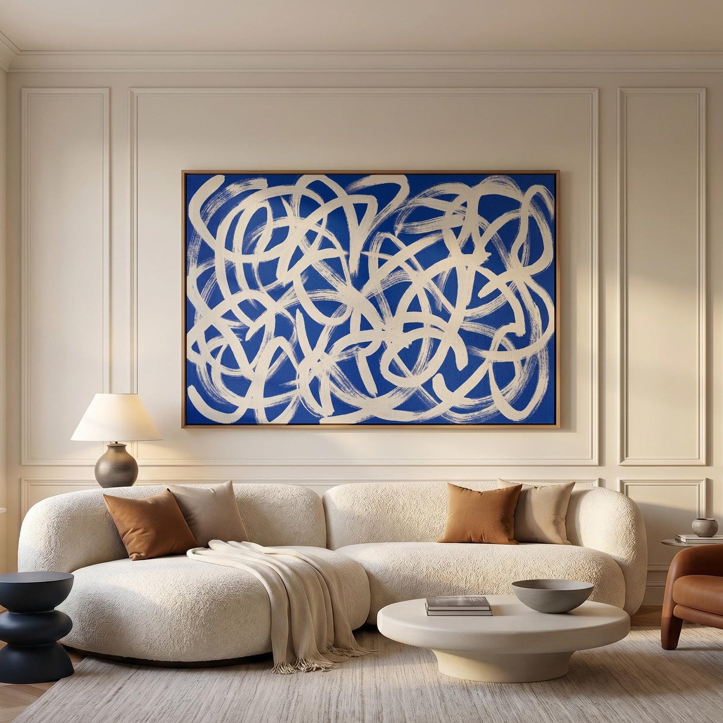 Abstract Brushstroke Canvas Wall Art