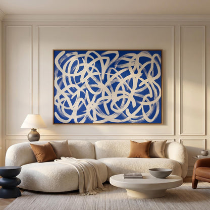 Abstract Brushstroke Canvas Wall Art