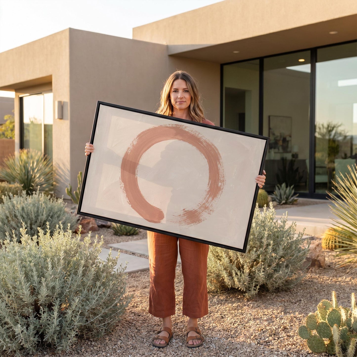 Enso Circle Canvas Wall Art