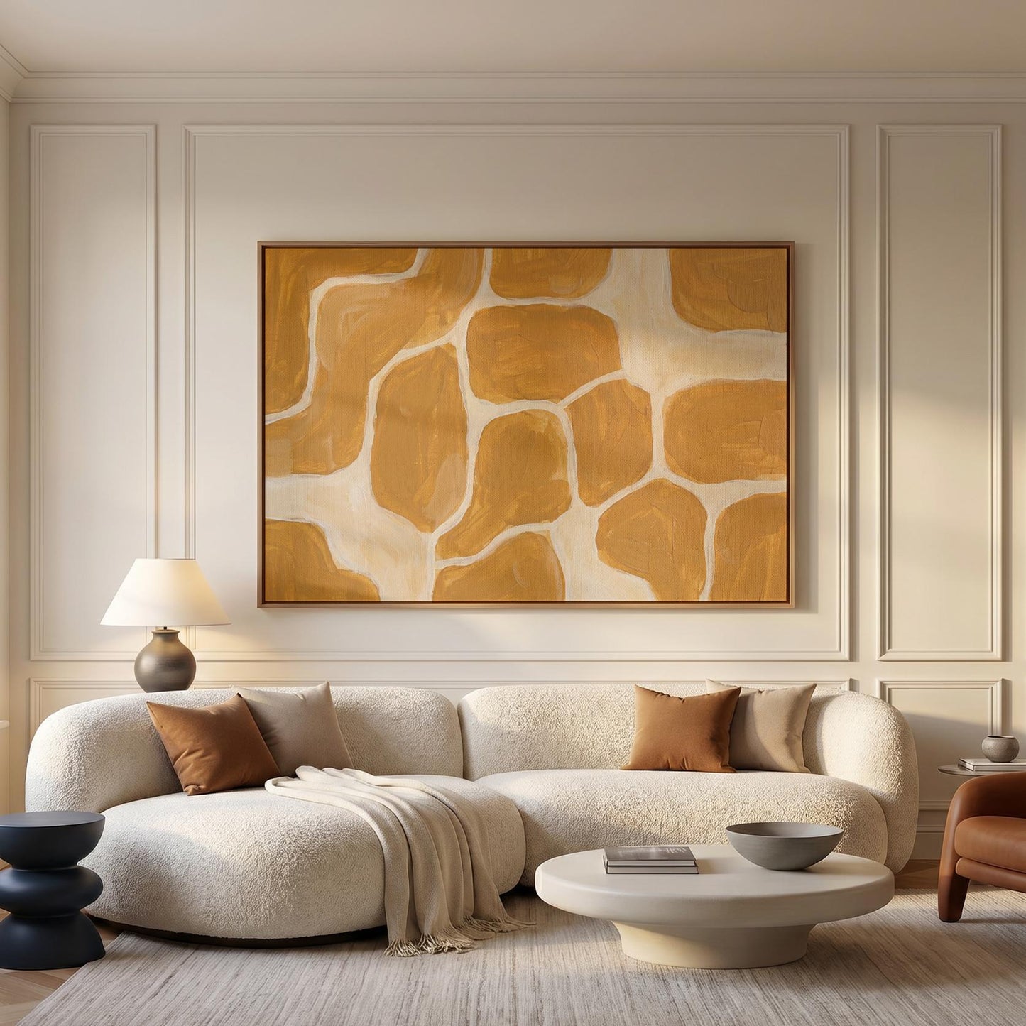 Abstract Organic Shapes Canvas Wall Art