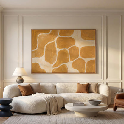 Abstract Organic Shapes Canvas Wall Art