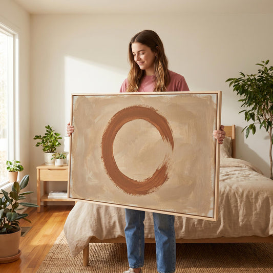 Enso Circle Canvas Wall Art
