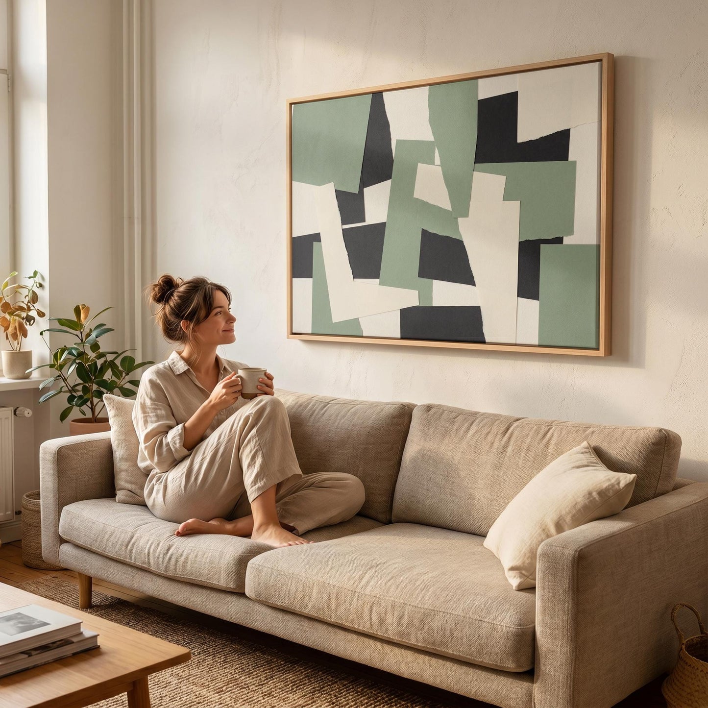 Geometric Abstract Canvas Wall Art