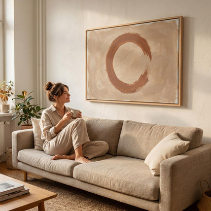 Enso Circle Canvas Wall Art