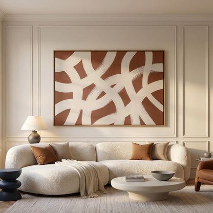 Abstract Brushstroke Canvas Wall Art