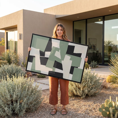 Geometric Abstract Canvas Wall Art