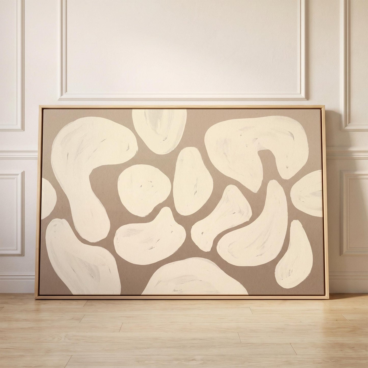 Abstract Organic Shapes Canvas Wall Art