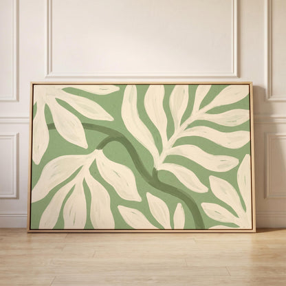 Abstract Leaf Canvas Wall Art