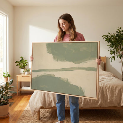 Abstract Brushstroke Canvas Wall Art