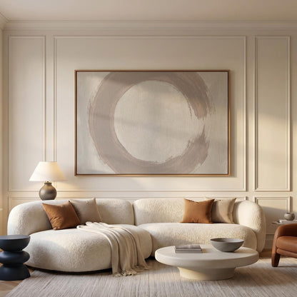 Enso Circle Canvas Wall Art