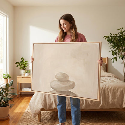 Zen Stones Canvas Wall Art