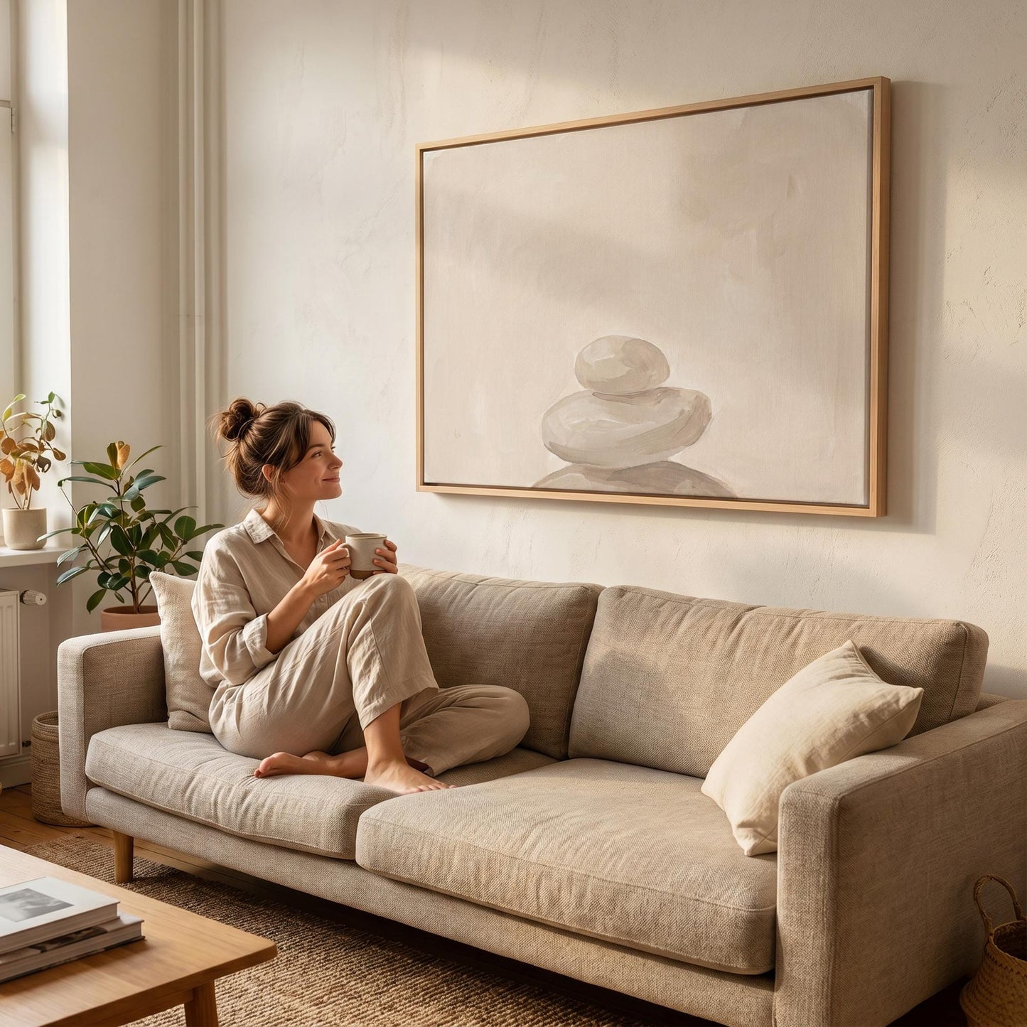 Zen Stones Canvas Wall Art