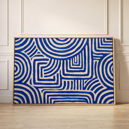 Abstract Geometric Lines Canvas Wall Art