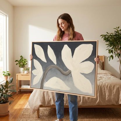 Abstract Magnolia Canvas Wall Art