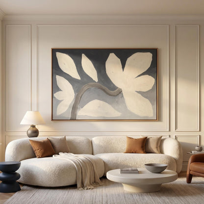 Abstract Magnolia Canvas Wall Art