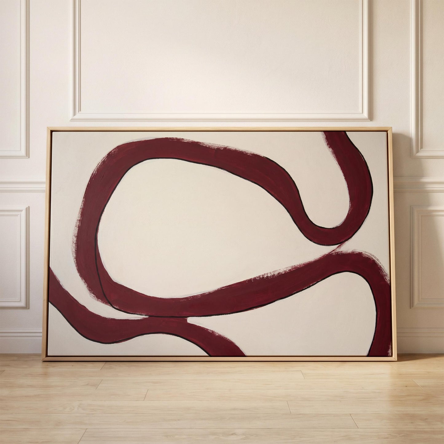 Abstract Brushstroke Canvas Wall Art