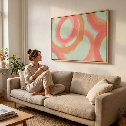 Abstract Swirl Canvas Wall Art