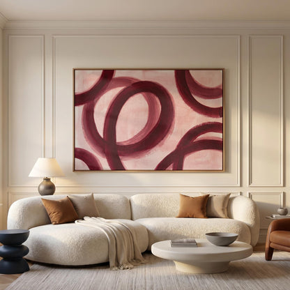 Abstract Circles Canvas Wall Art
