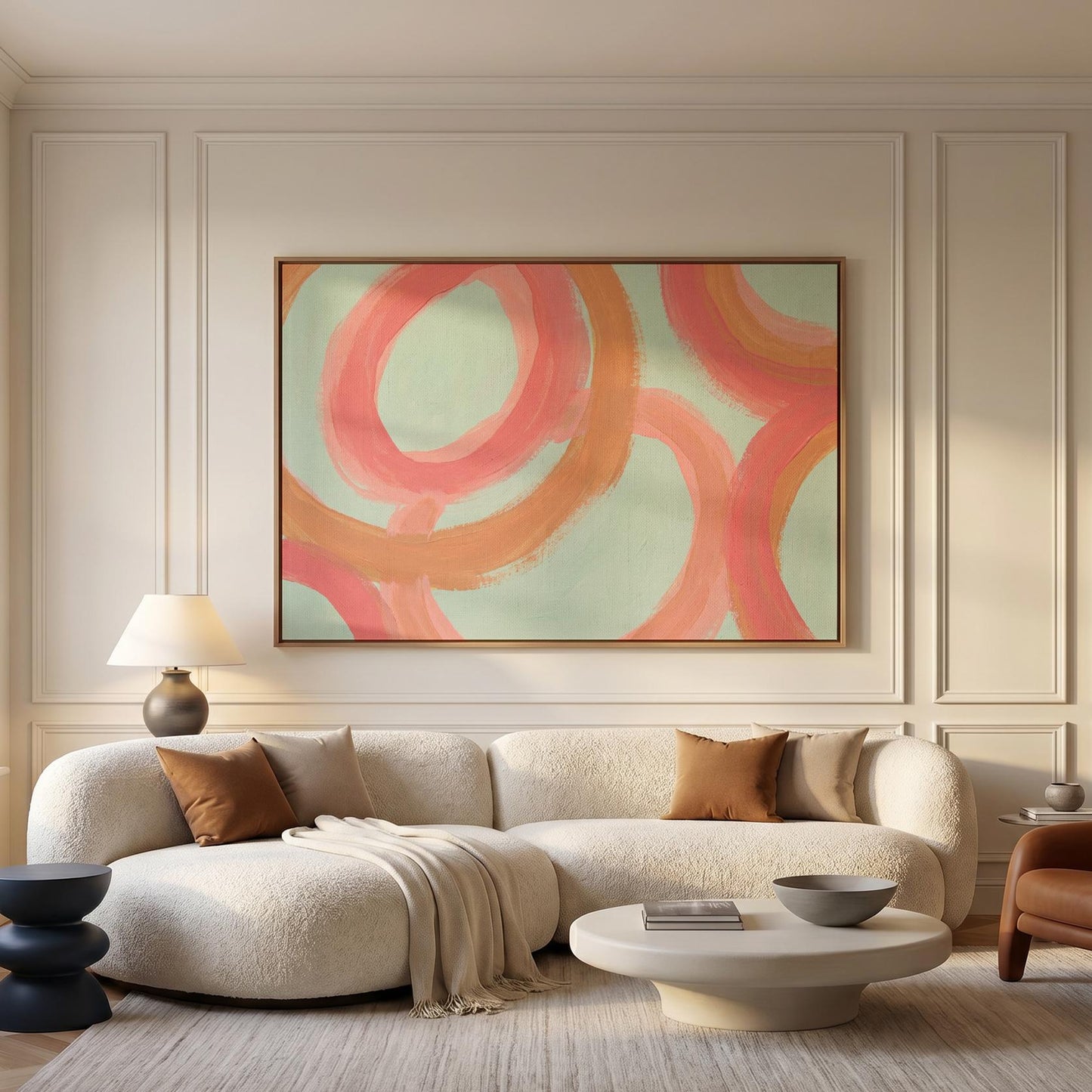 Abstract Swirl Canvas Wall Art