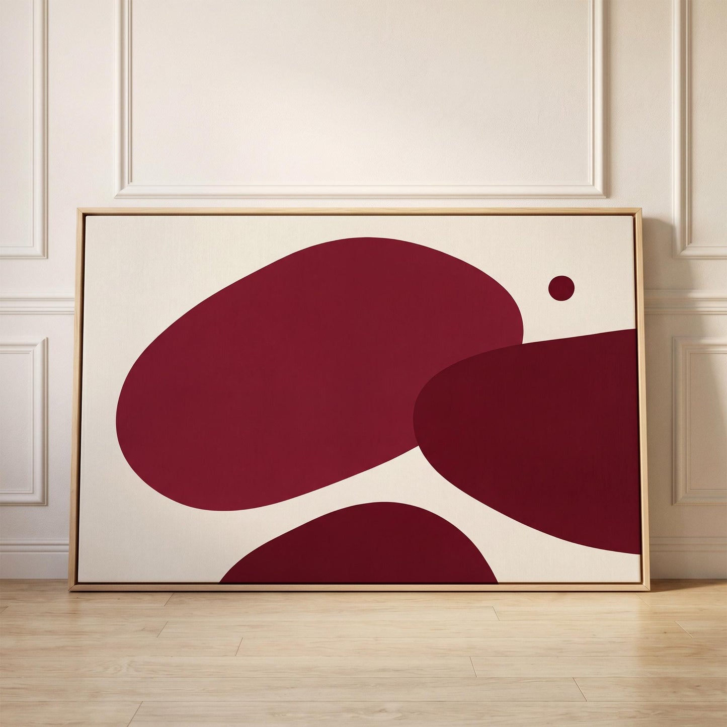 Abstract Organic Shapes Canvas Wall Art