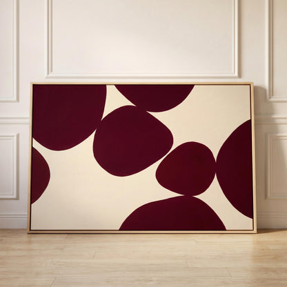 Abstract Organic Shapes Canvas Wall Art