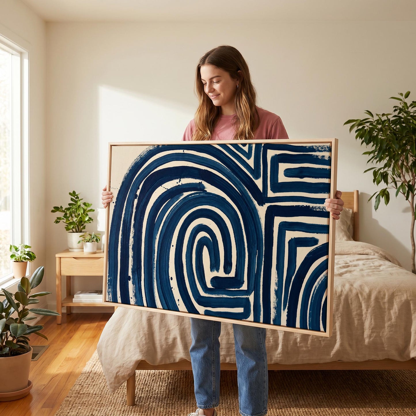 Abstract Maze Canvas Wall Art