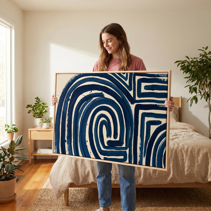 Abstract Maze Canvas Wall Art