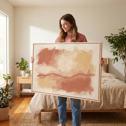Abstract Brushstroke Canvas Wall Art