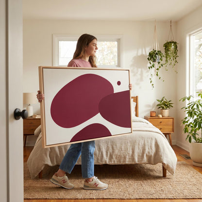 Abstract Organic Shapes Canvas Wall Art
