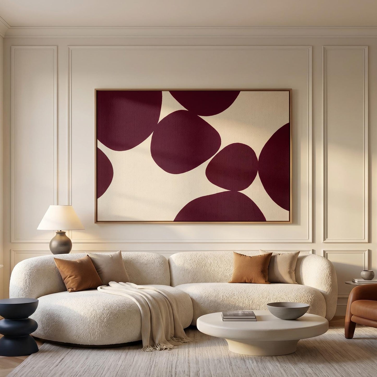 Abstract Organic Shapes Canvas Wall Art