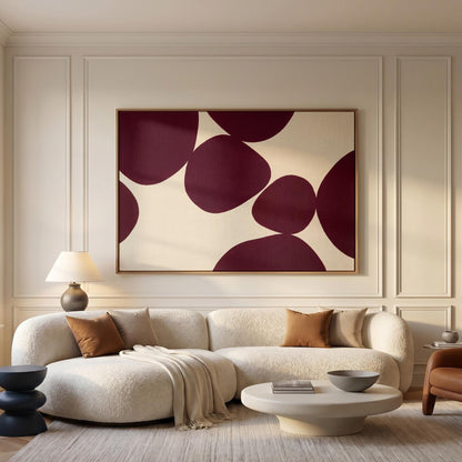 Abstract Organic Shapes Canvas Wall Art