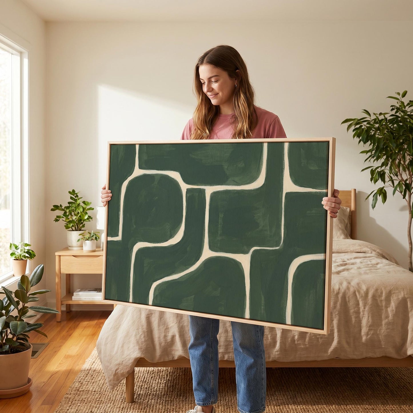 Abstract Geometric Canvas Wall Art