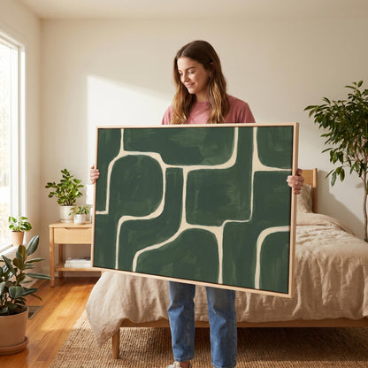Abstract Geometric Canvas Wall Art