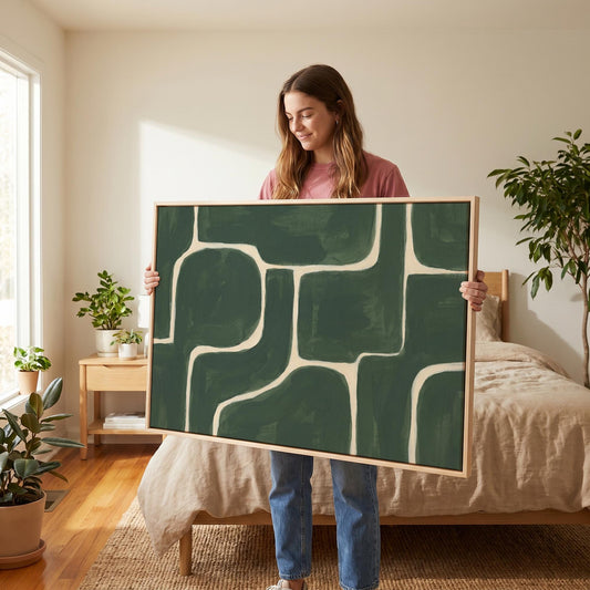 Abstract Geometric Canvas Wall Art