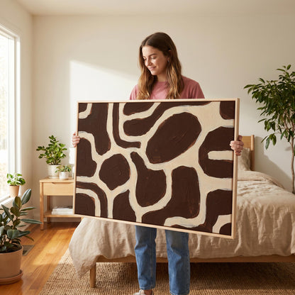 Abstract Organic Shapes Canvas Wall Art