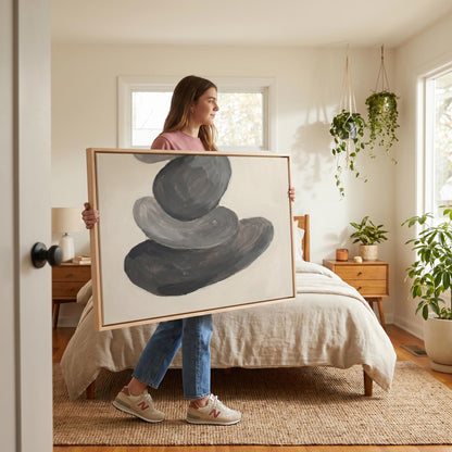 Zen Stones Canvas Wall Art
