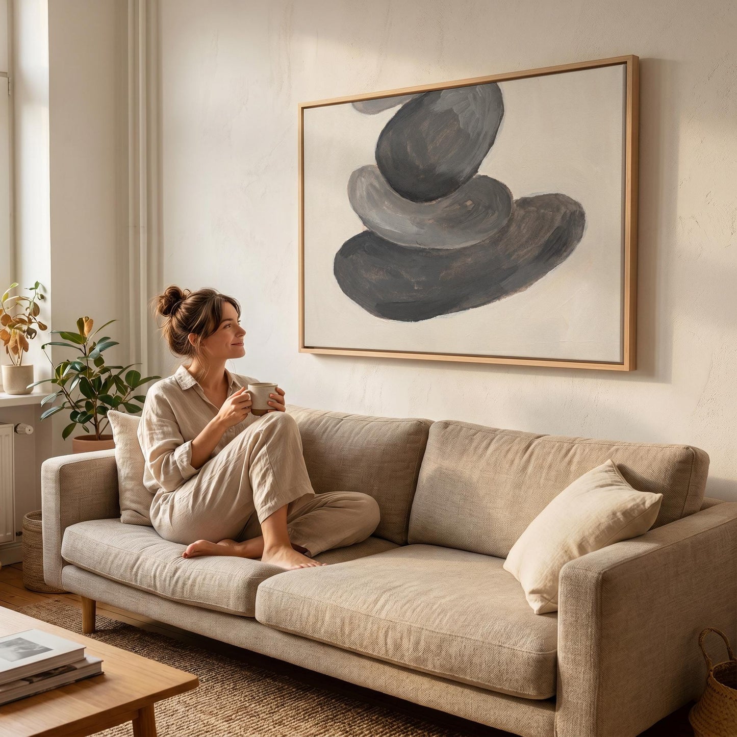 Zen Stones Canvas Wall Art