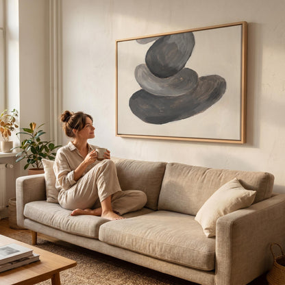 Zen Stones Canvas Wall Art