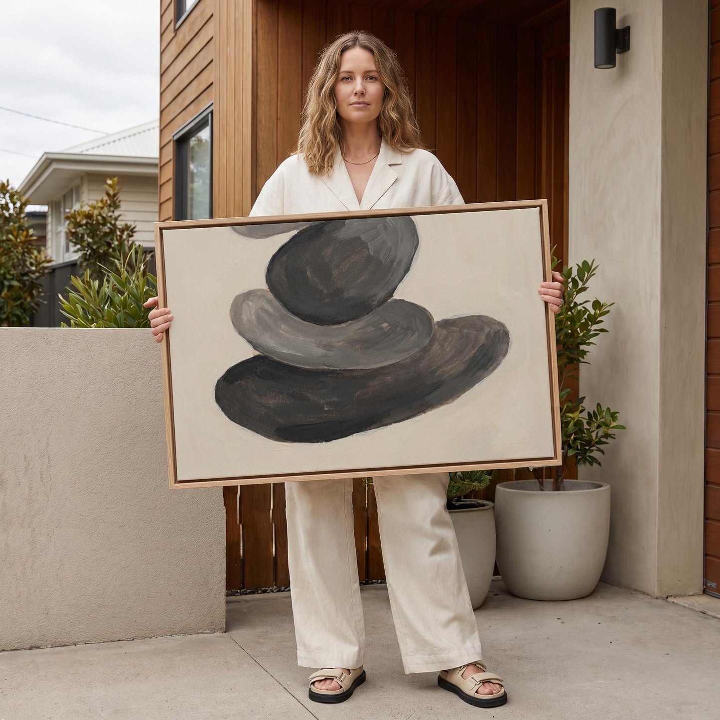 Zen Stones Canvas Wall Art