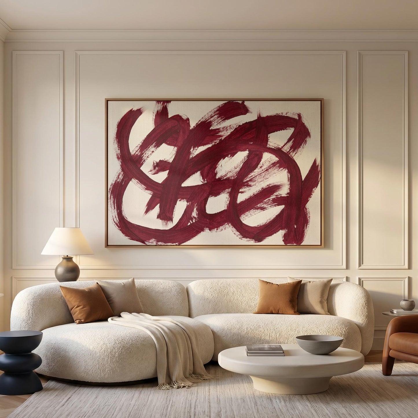 Abstract Brushstroke Canvas Wall Art