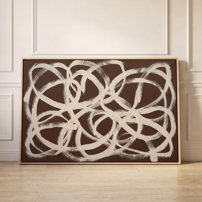 Abstract Brush Strokes Canvas Wall Art