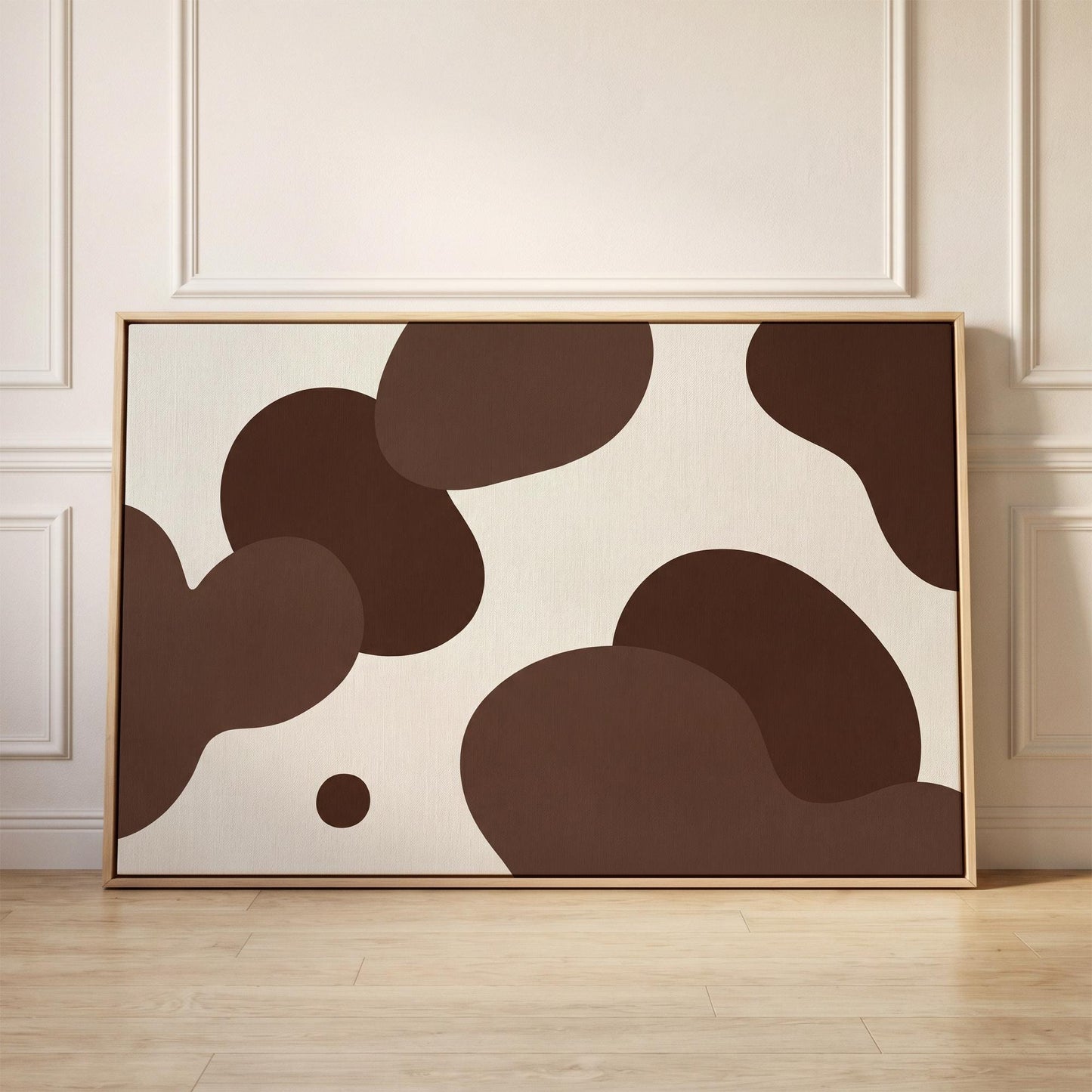 Abstract Organic Shapes Canvas Wall Art