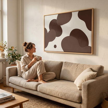 Abstract Organic Shapes Canvas Wall Art