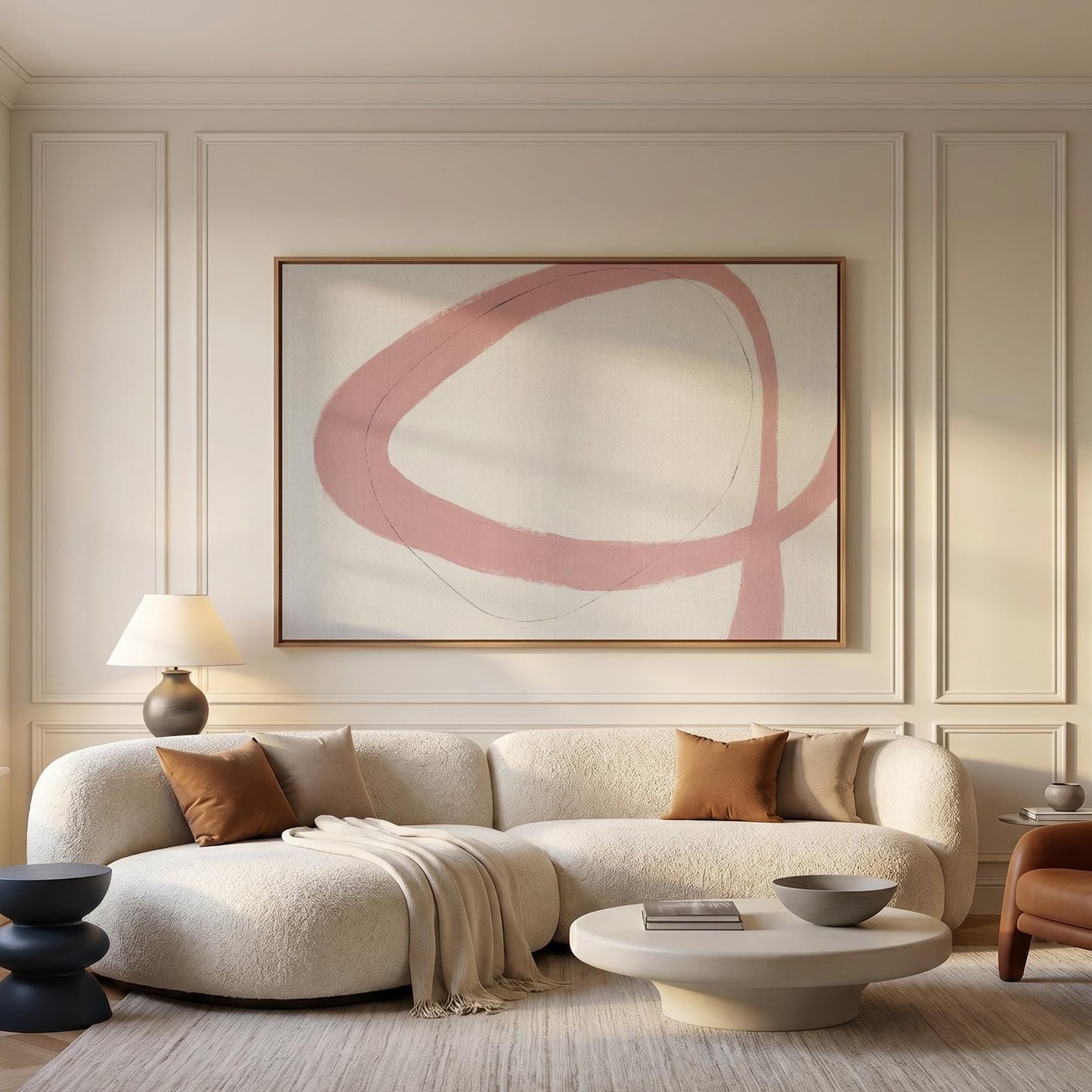 Abstract Brush Stroke Canvas Wall Art